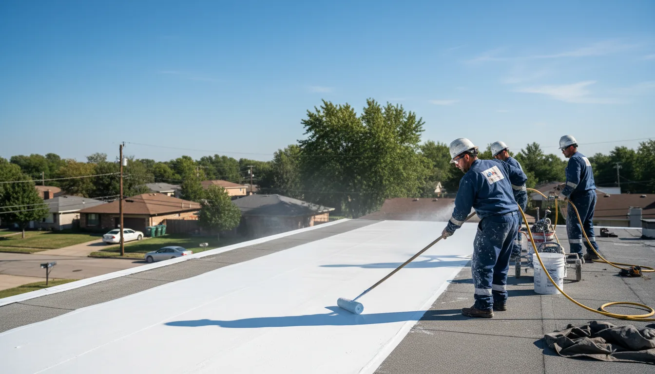 Commercial roof coating in Albers, IL near me